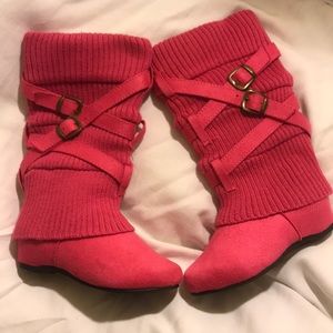 Hot Pink Toddler Girl Boots